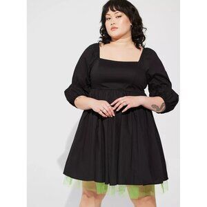 NWT‎ Torrid Wizard of Oz Women's Black and Green Dress Size Large